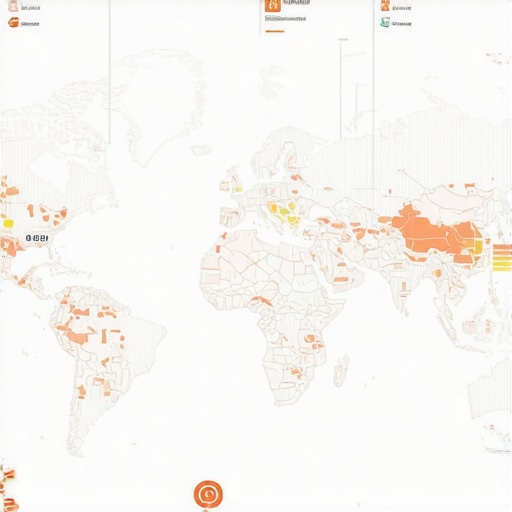 Digital map displaying layered signals and analytics for local SEO