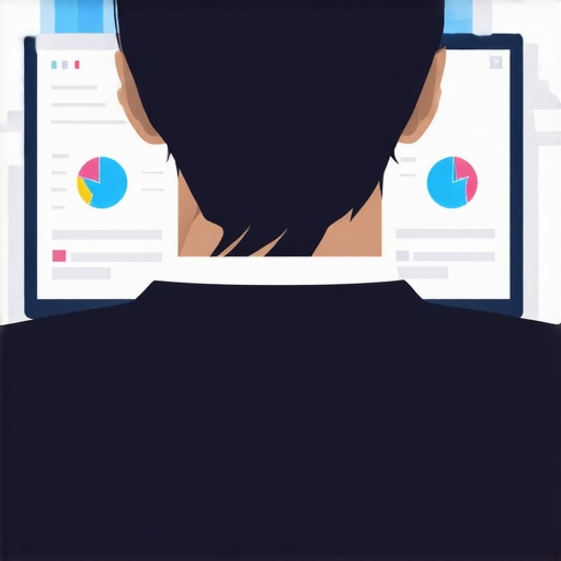 A person reviewing local SEO performance metrics on a digital dashboard