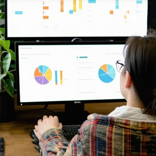 SEO analyst reviewing local SEO data and analytics