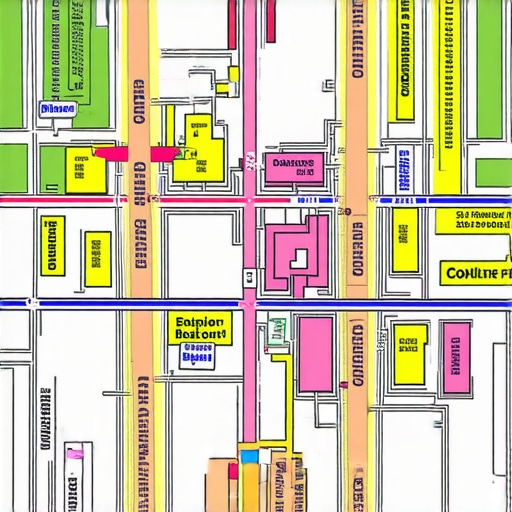 Hyper-Localized Content Strategy for Local SEO Detailed community map with local shops and landmarks