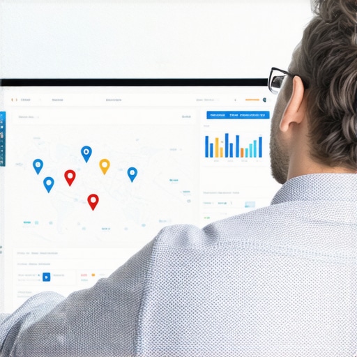 Business owner reviewing maps SEO signals with analytics tools