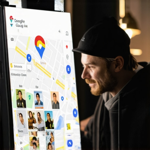 Business owner uploading photos and engaging with community on Google Maps