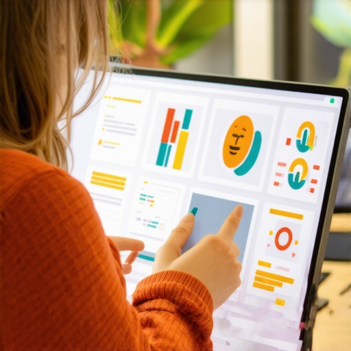 Business owner utilizing AI for personalized local marketing content.