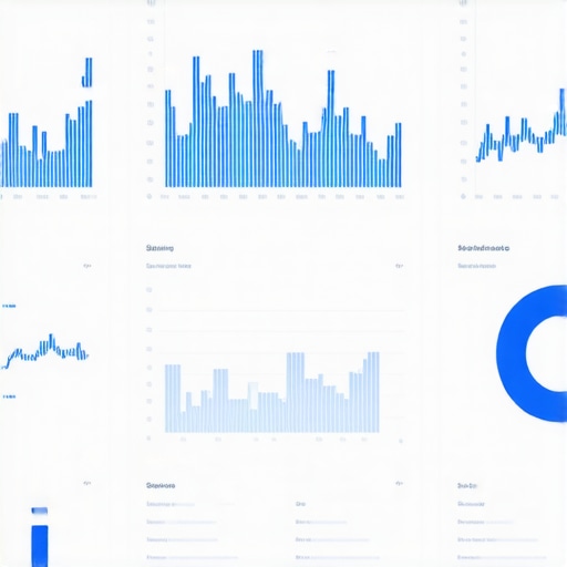 Visual of a high-tech dashboard displaying SEO predictive analytics